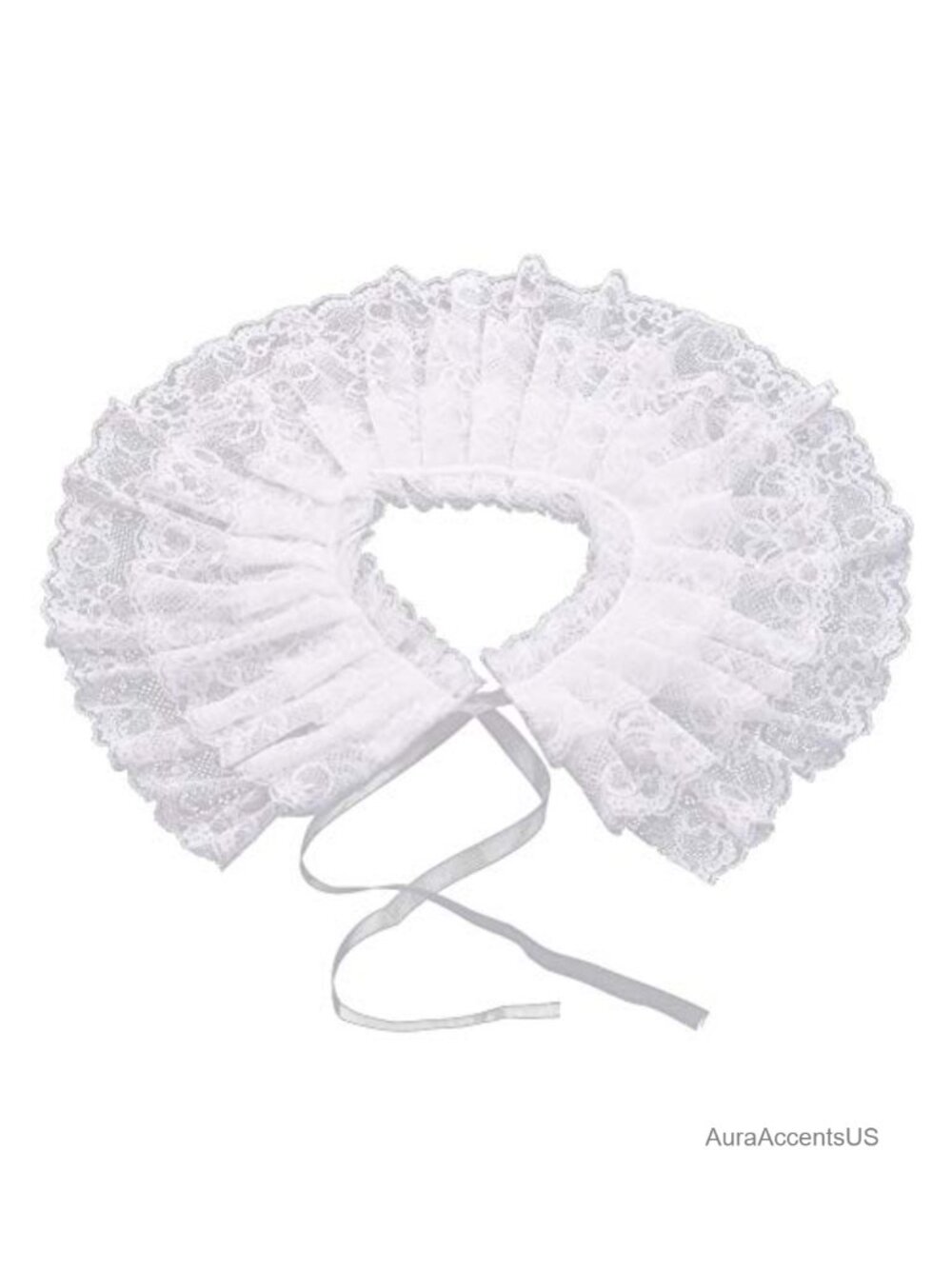 Lace Neck Ruffle Collar Mini Cape Victorian Steampunk Lolita Costume Accessory